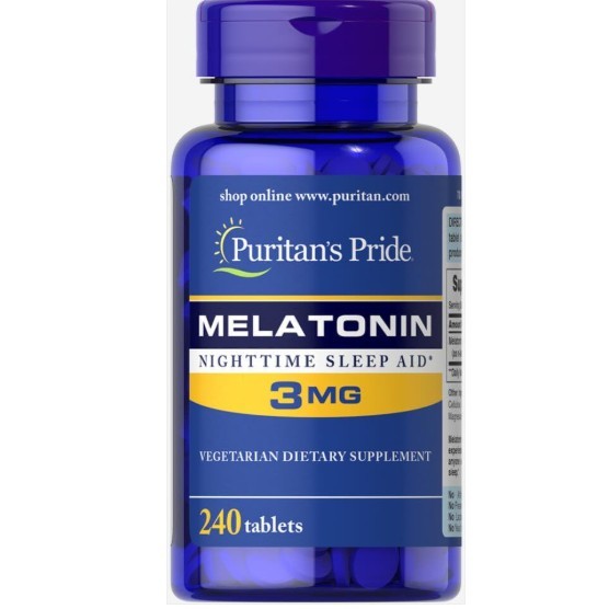 Puritan’s Pride Melatonin 3 mg – 240 Tablets