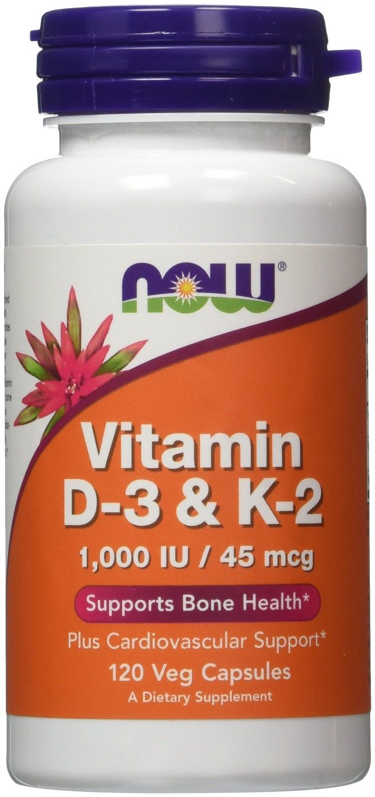 Now foods Vitamin D-3 & K-2 1000 IU 120 caps Vitamin C Healthy Bones Teeth 09/27