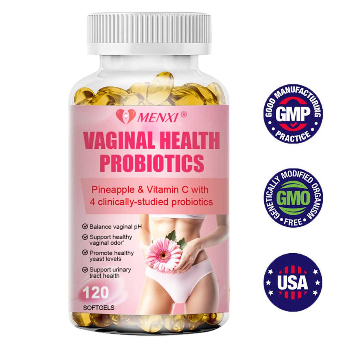 Probiotics For Women 120 Capsules PH Balance Women’s Digestive & Vaginal Health