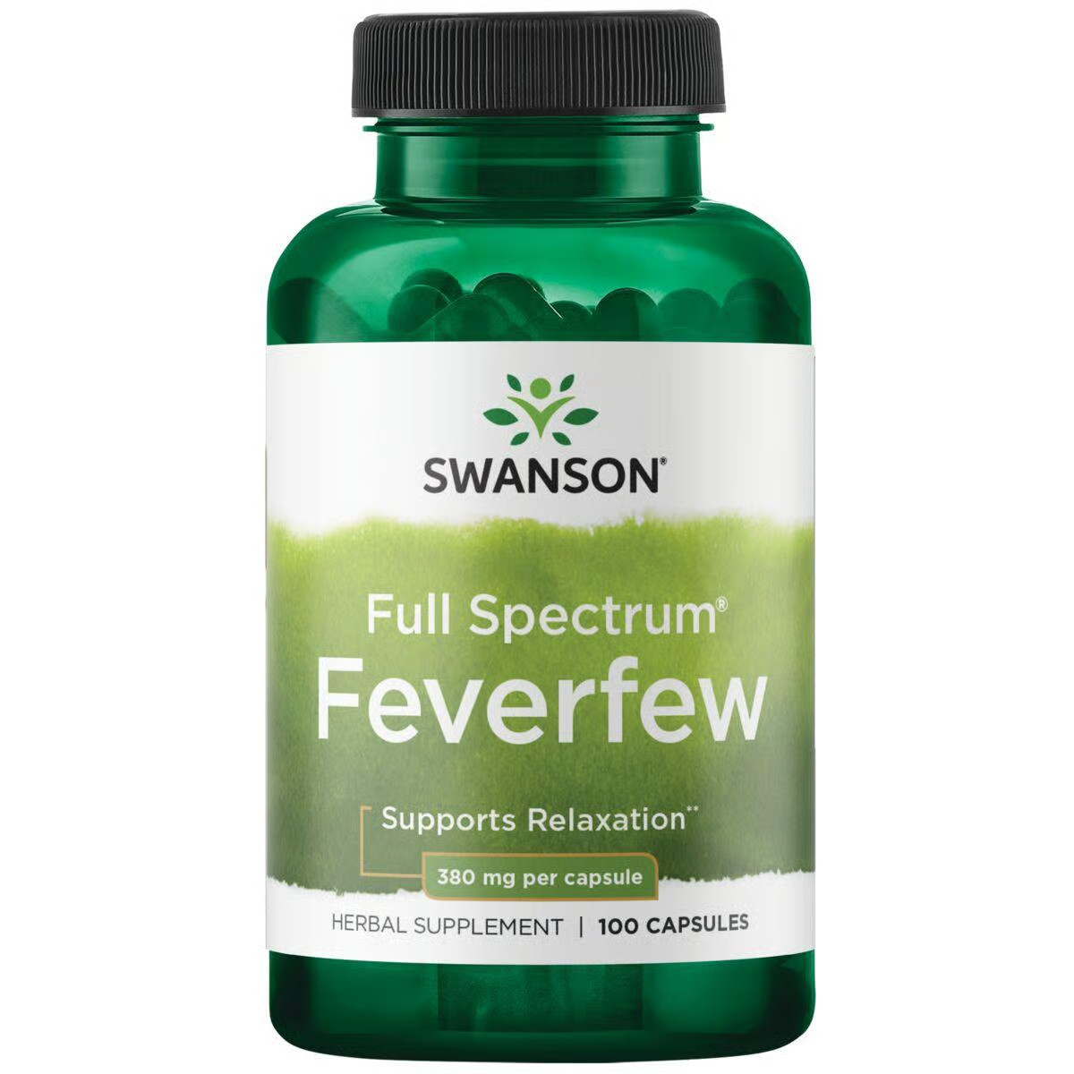 Swanson Feverfew 380 mg 100 Capsules