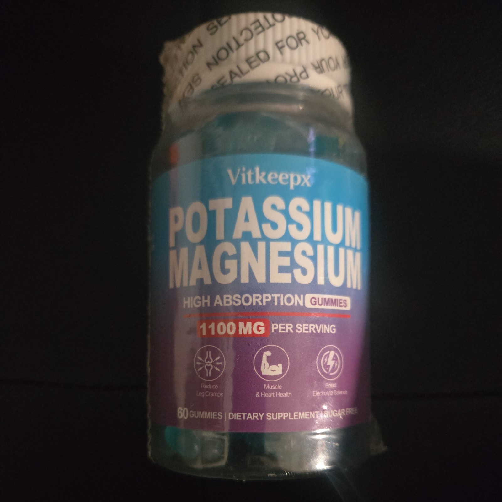 Vitkeepx Potassium Magnesium 60 Veg Caps 1100mg New exp 1/27