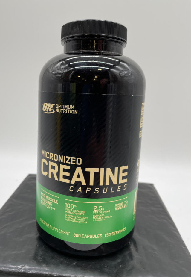 Optimum Nutrition Micronized Creatine Monohydrate Capsules 2500mg, 300ct Ex 4/27