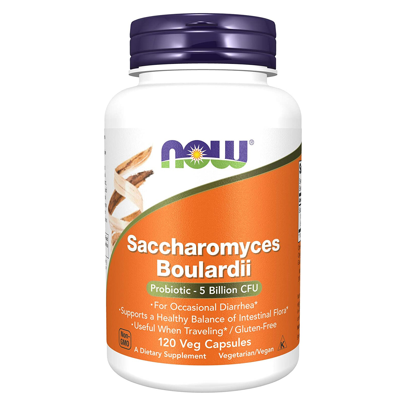 NOW FOODS Saccharomyces Boulardii 120 Veg Capsules