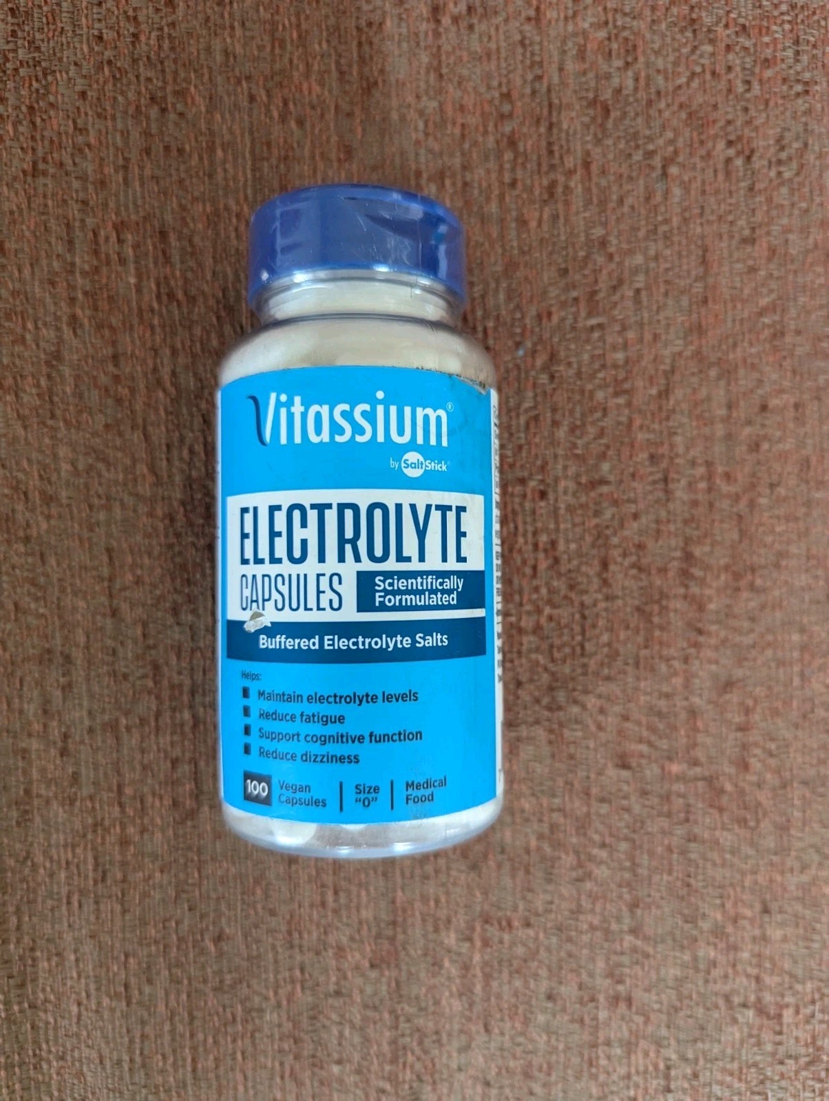 Vitassium by SaltStick – Electrolyte Capsules – 100 Vegan Capsules. EXP:08/27