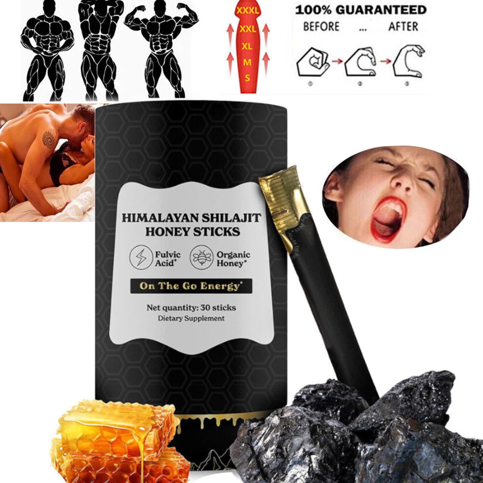 Himalayan Pure 100% Shilajit, Soft Resin, Organic, Extremely Potent, Fulvic Acid