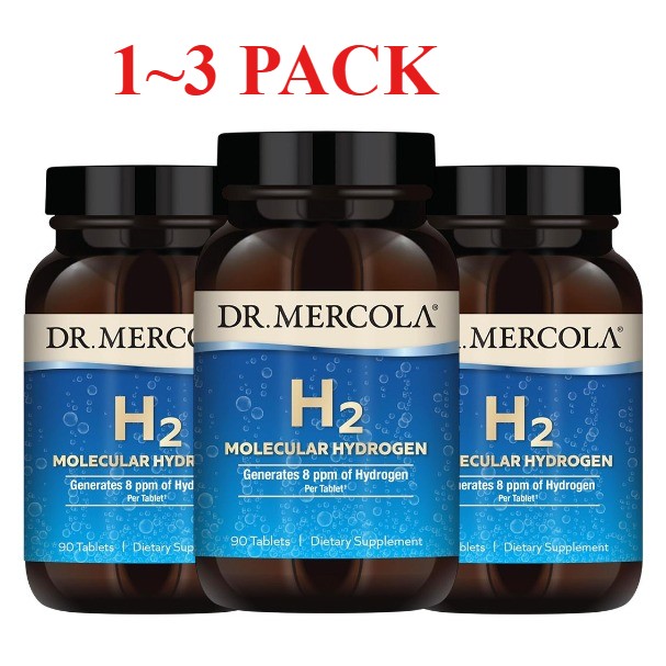 Dr Mercola H2 Molecular Hydrogen 90 Tablets, Supports Brain Health and Cognitive