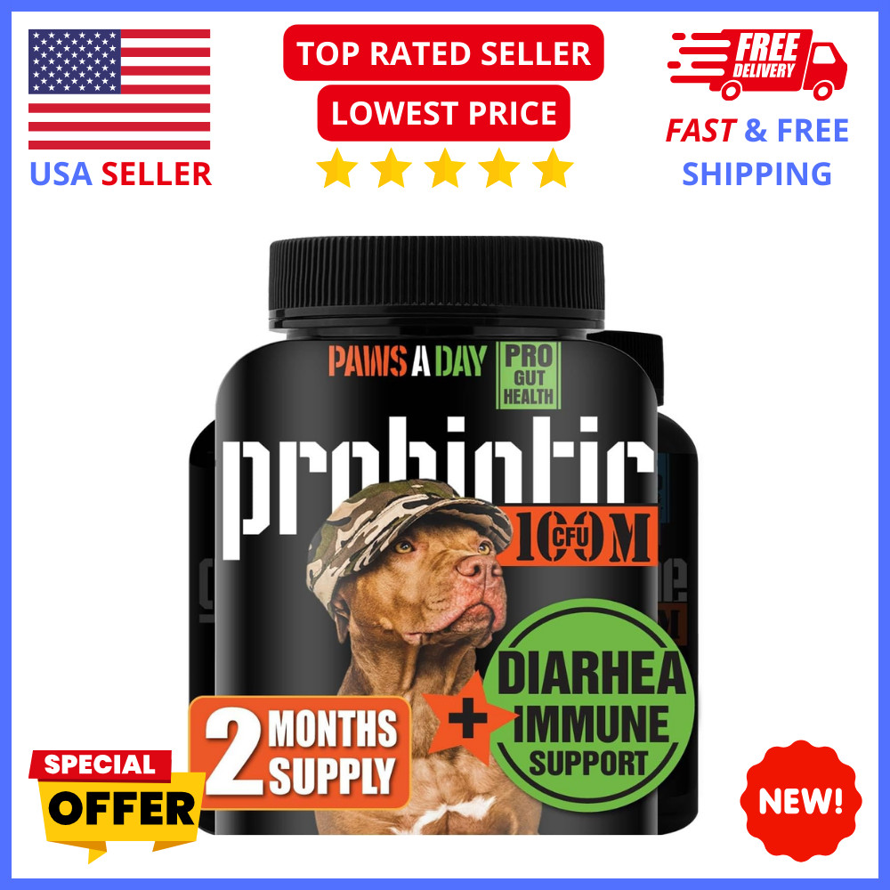 Dog Probiotic Chews – Digestive Support for Gas, Bloating & Gut Health