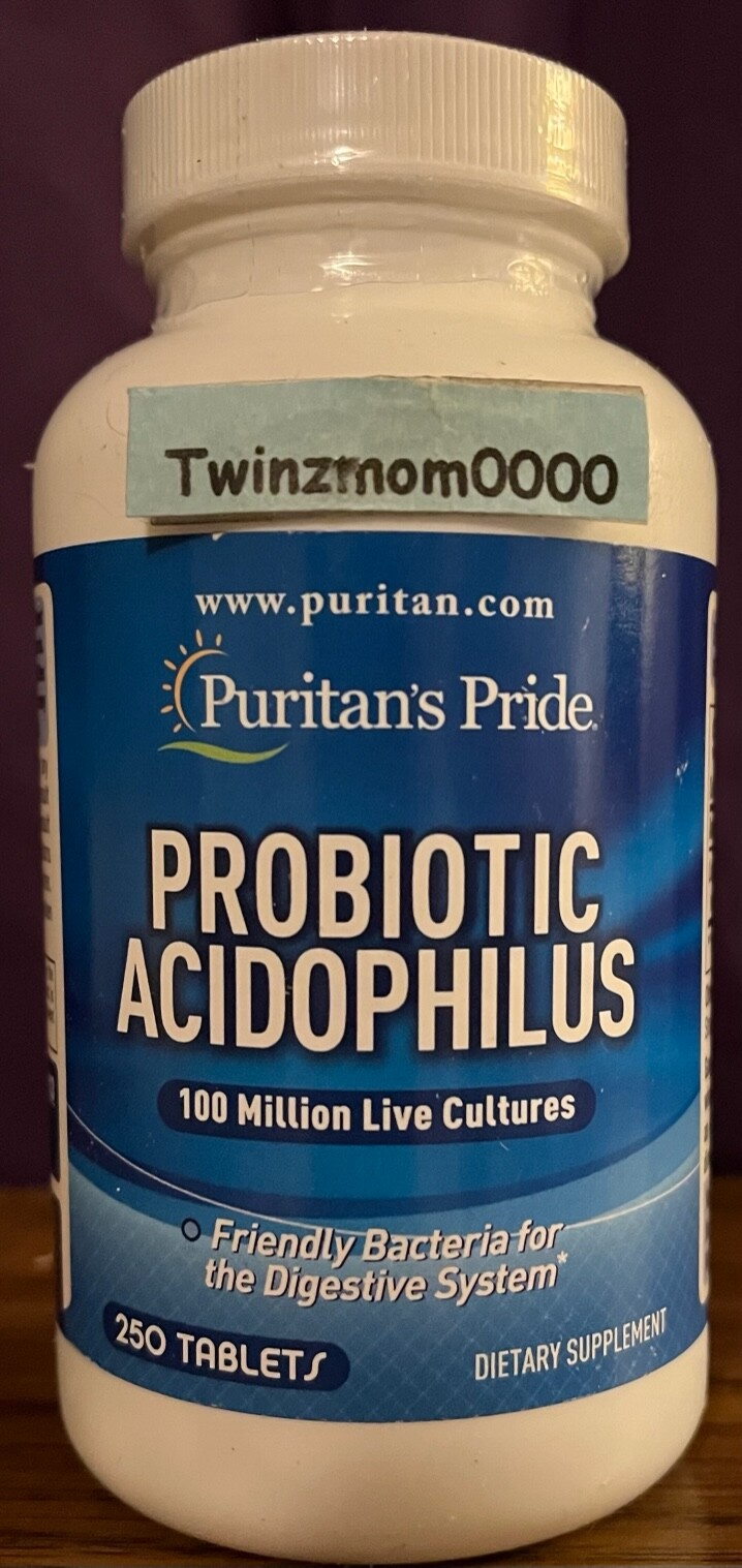 Probiotic Acidophilus 100 Million Live Cultures 250 TABLETS  Digestive 11/2025