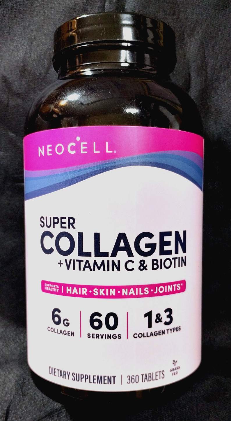 NEOCELL SUPER COLLAGEN + VITAMIN C & BIOTIN SKIN,HAIR,NAILS,JOINT 360 TABS JAN26