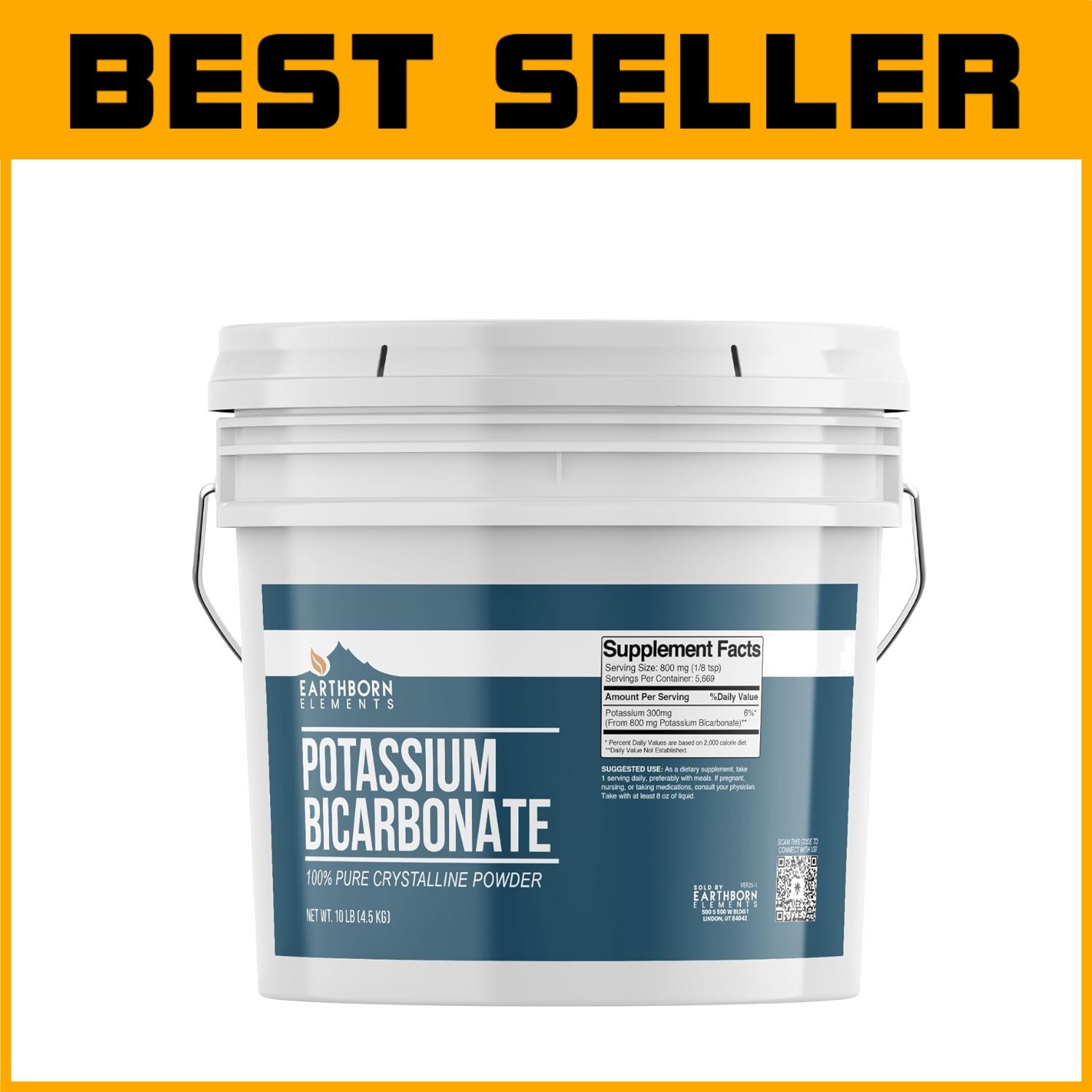 1 Gallon Resealable Potassium Bicarbonate – Pure Quality for Culinary Creations