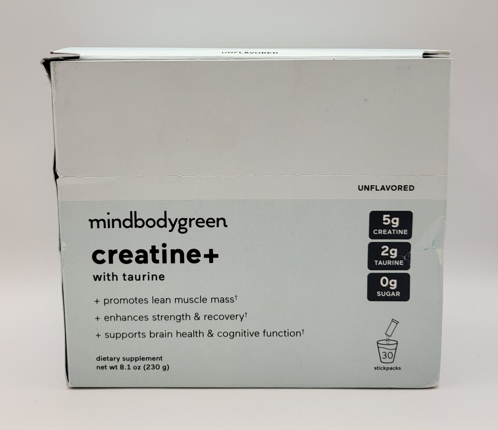 mindbodygreen Creatine+ with Taurine – 30 Stickpacks – Stick Pack Creatine +