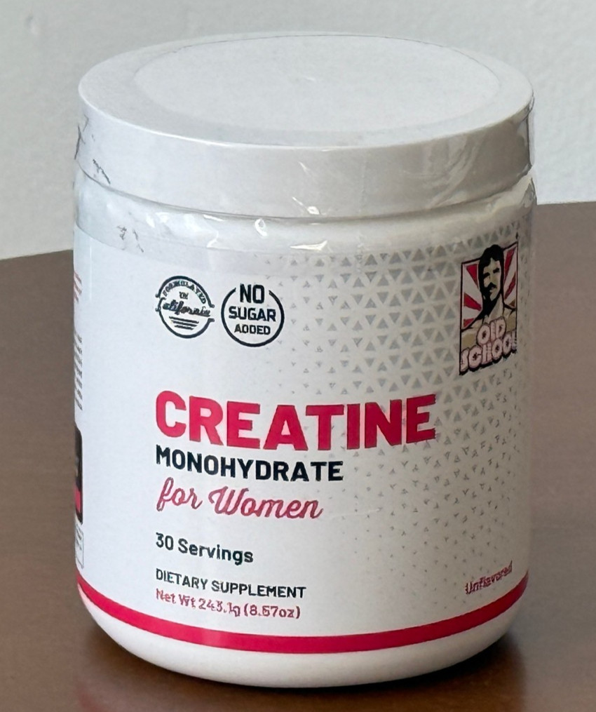 Old School Labs Creatine Monohydrate for Women – 240g (30 Servings)