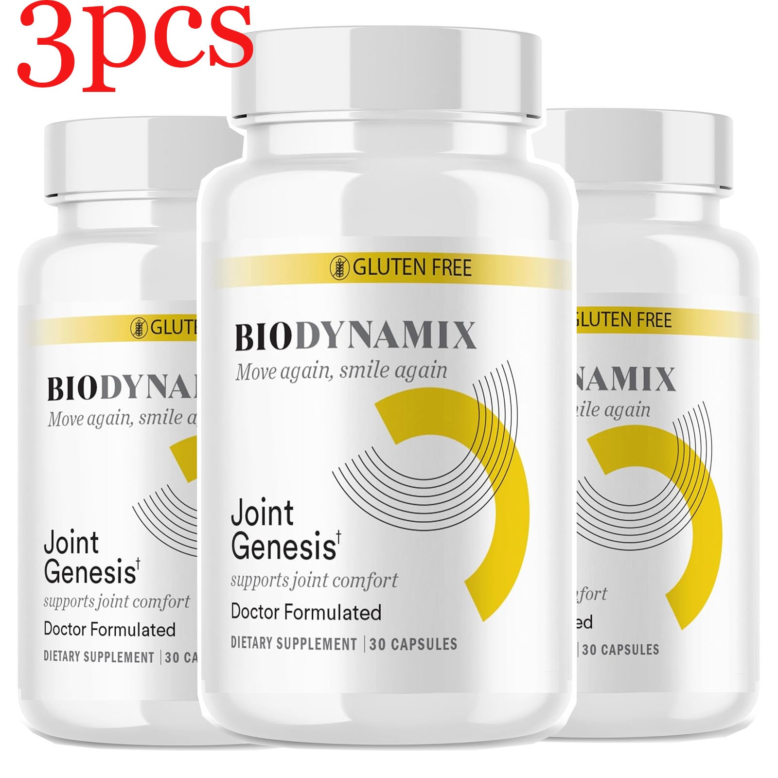 3Pcs Joint Genesis Bio Dynamix Support Joint Comfort Health Care 90 Capsules