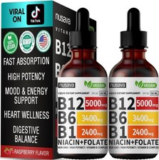Vitamin B12 and B6 Liquid Drops B12 Sublingual Vitamin B Complex – B1