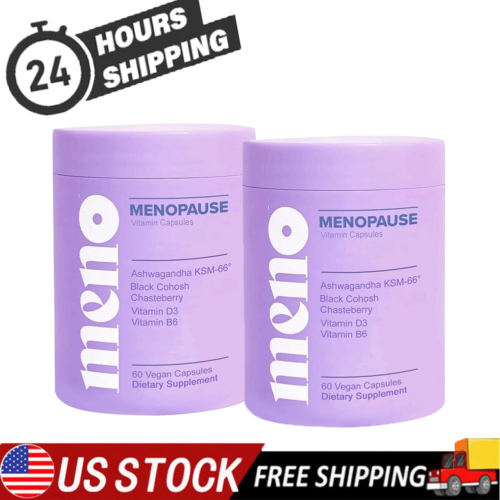 2 Packs MENO Vitamins for Menopause, 30 Servings Menopause Supplements for Women