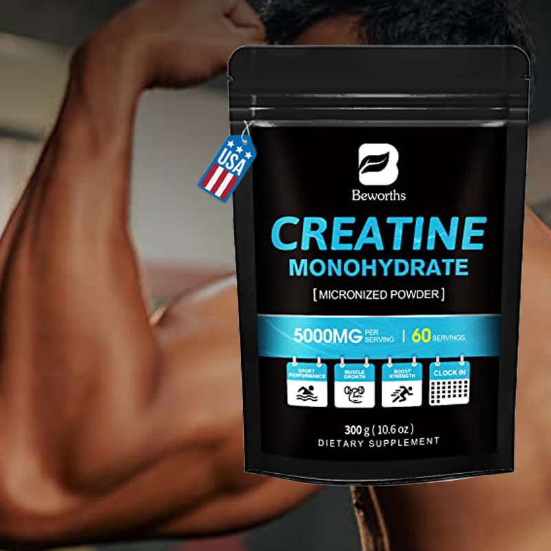Micronized Creatine Monohydrate Powder 60 Servings, Unflavored Creatine 10.6 oz