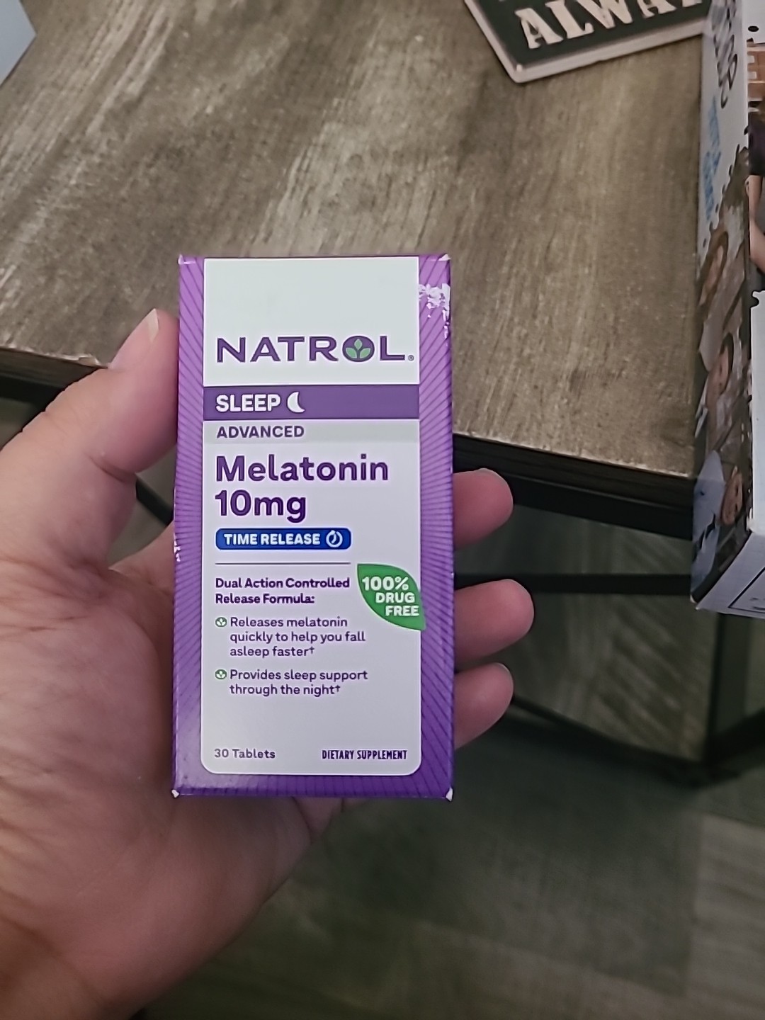 Natrol Melatonin Sleep Advanced 10mg Time Release 30 Tablets EXP 12/2026