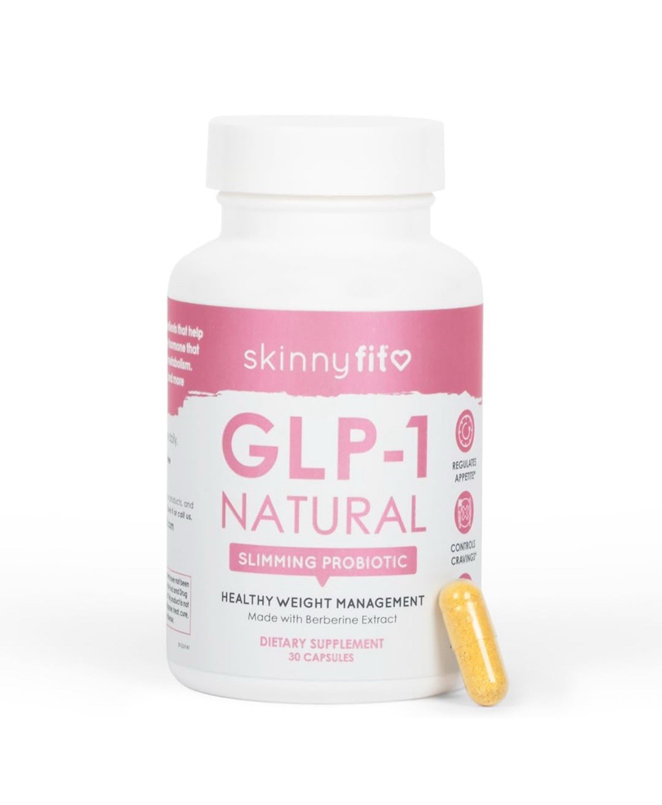 SkinnyFit – GLP-1 Natural Probiotic Supplement (30 Servings) – Weight & Fitness