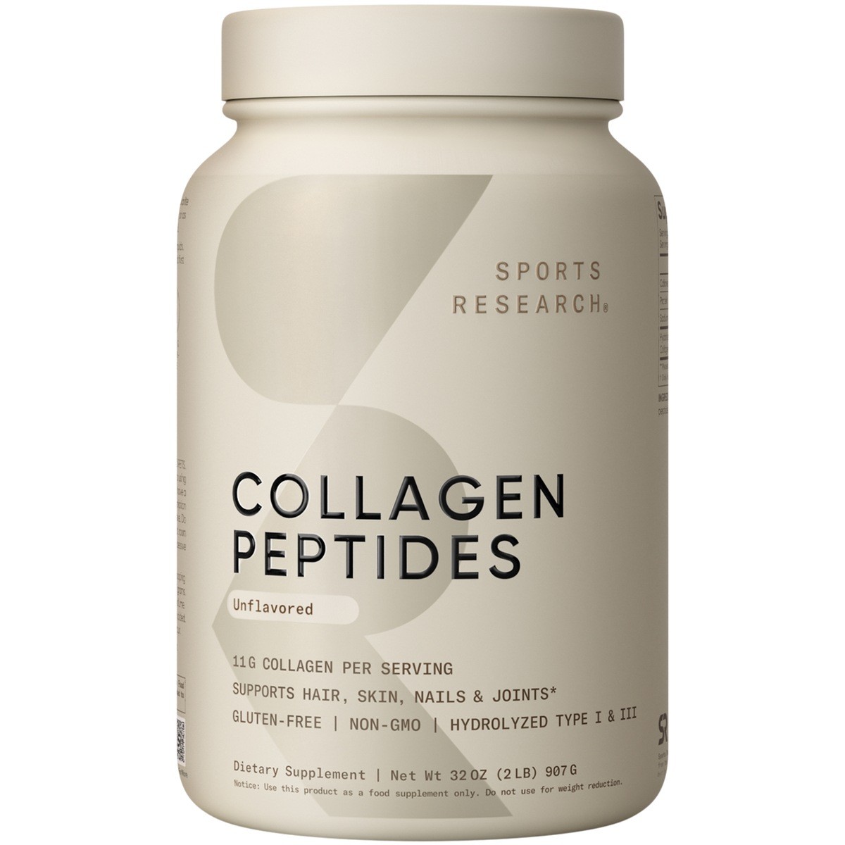 Collagen Peptides – Hydrolyzed Type 1 & 3 Collagen Powder Protein Supplement