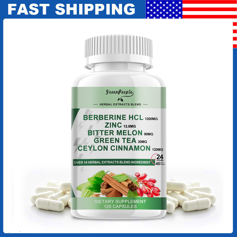 1200mg Berberine Supplement per Serving – High Absorption Heart Health Support