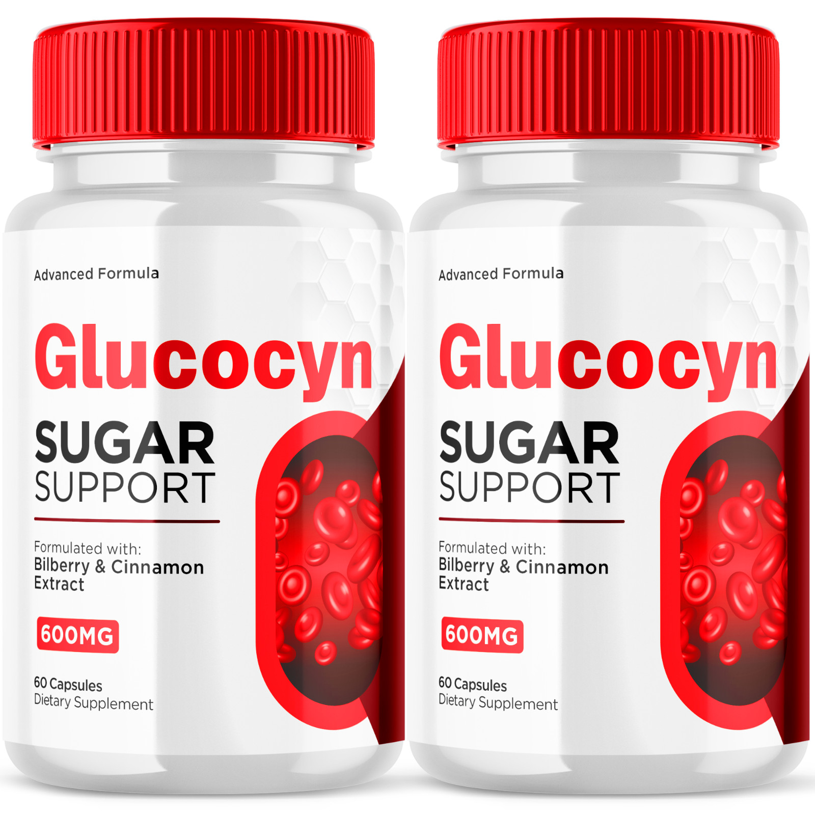 Glucocyn Advanced Formula Sugar Support Natural Glycogen Supplement 120 Capsules
