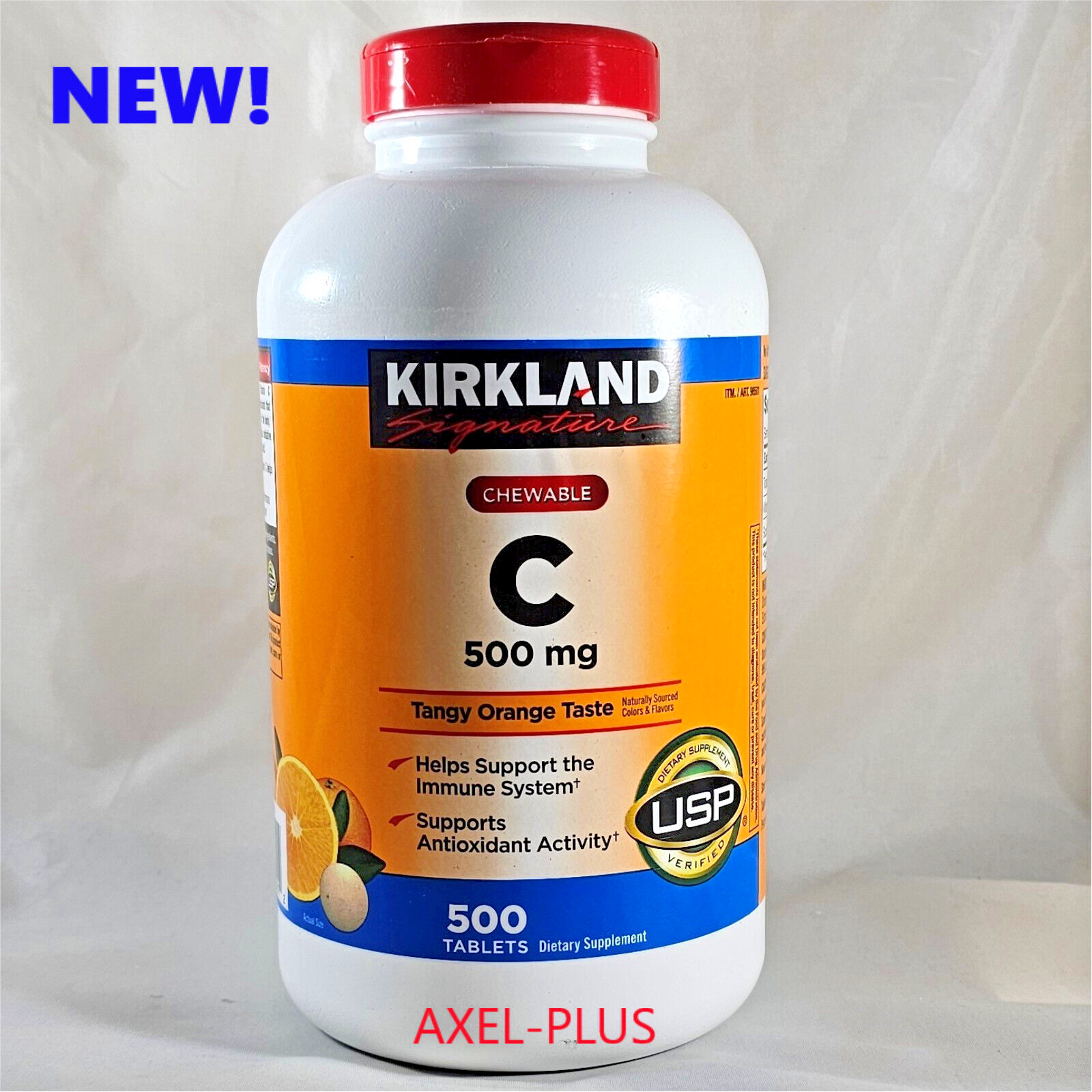 Kirkland Signature Chewable Vitamin C 500 mg., 500 Tablets