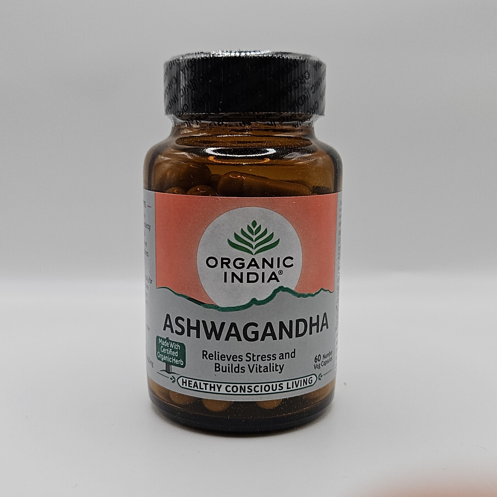 Organic India Ashvagandha FRESH NEW OFFICIAL USA 3 BOX 180 CAPS Healthy Stress