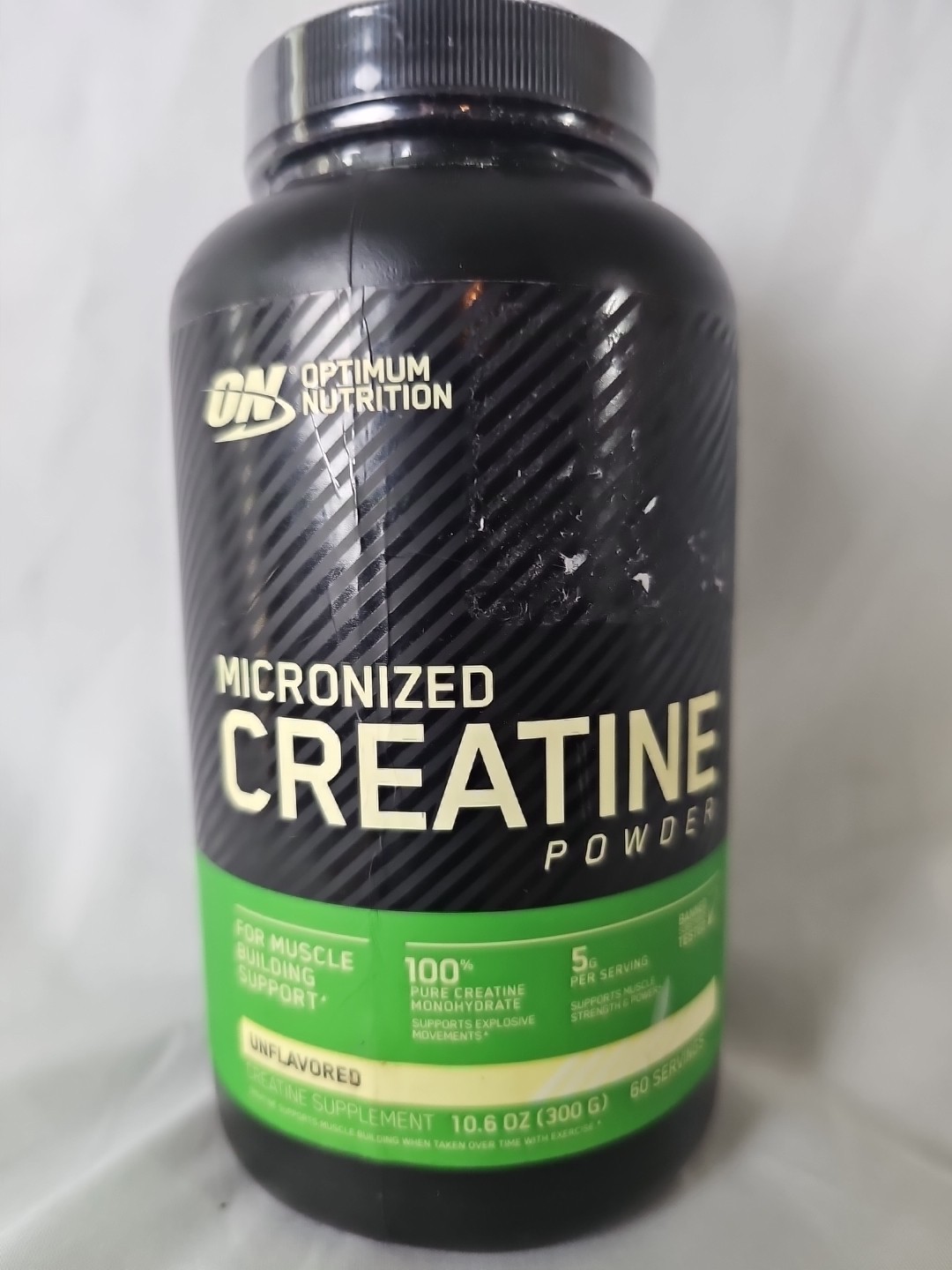 OPTIMUM NUTRITION MICRONIZED CREATINE POWDER 1.32lb 120 Servings 3/26