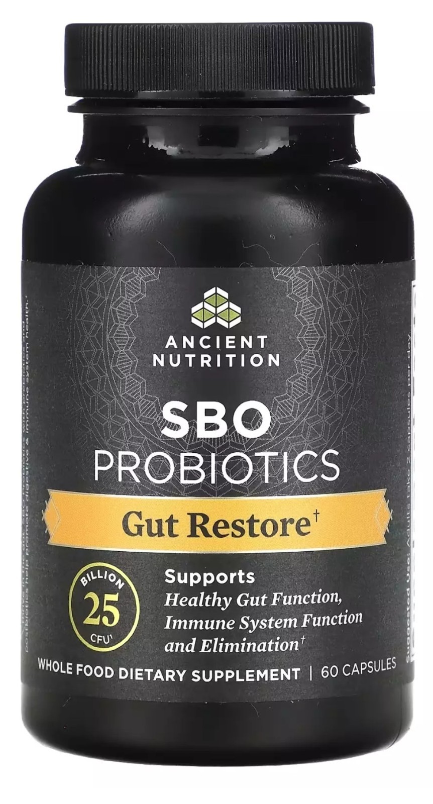 Ancient Nutrition SBO Probiotics Gut Restore Capsules – 60 Count, Exp 11/25+