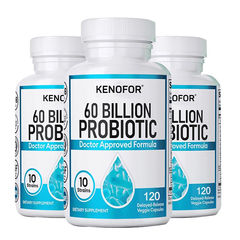 Probiotics 60 Billion CFU for Digestive & Immune Health 120 Vegan Capsules