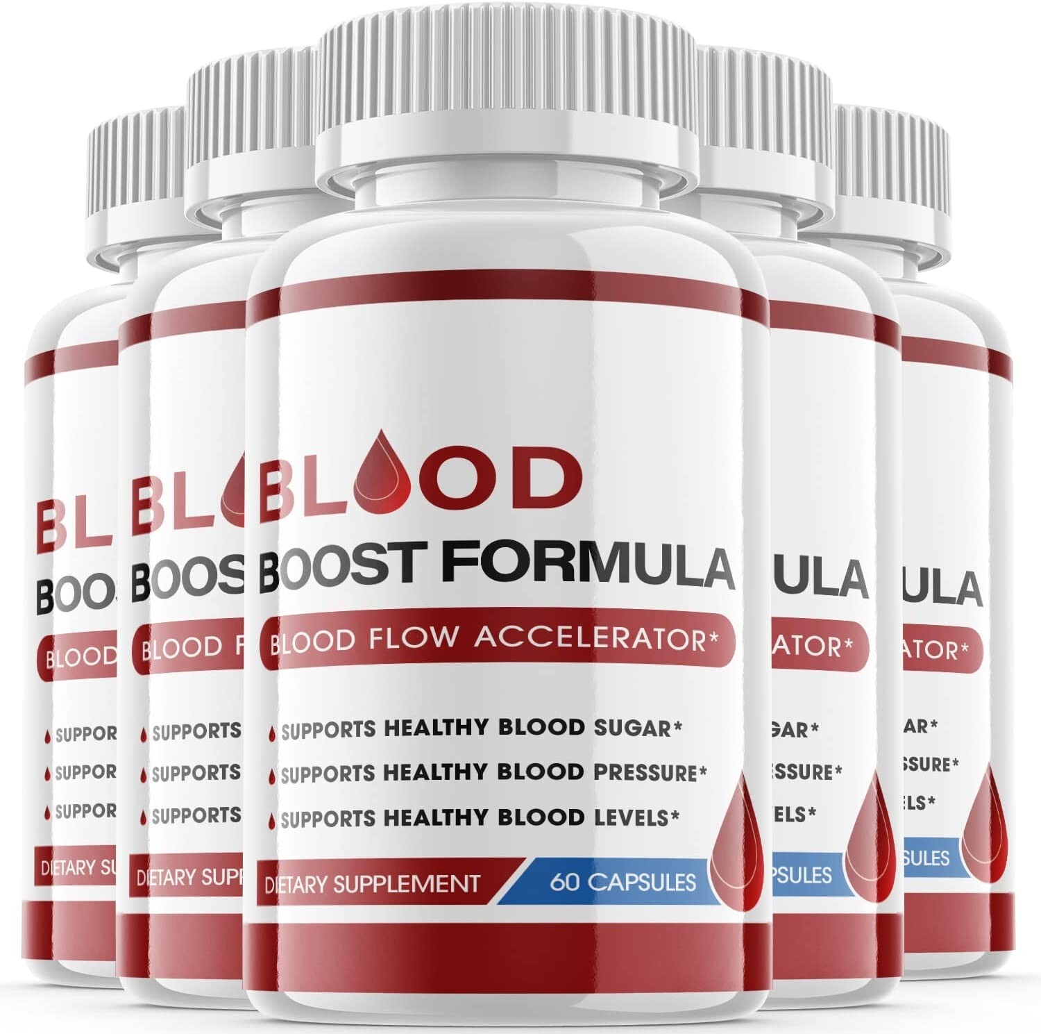 5-Blood Boost Formula – Blood Sugar Supplement Supports Glucose – 300 Pills