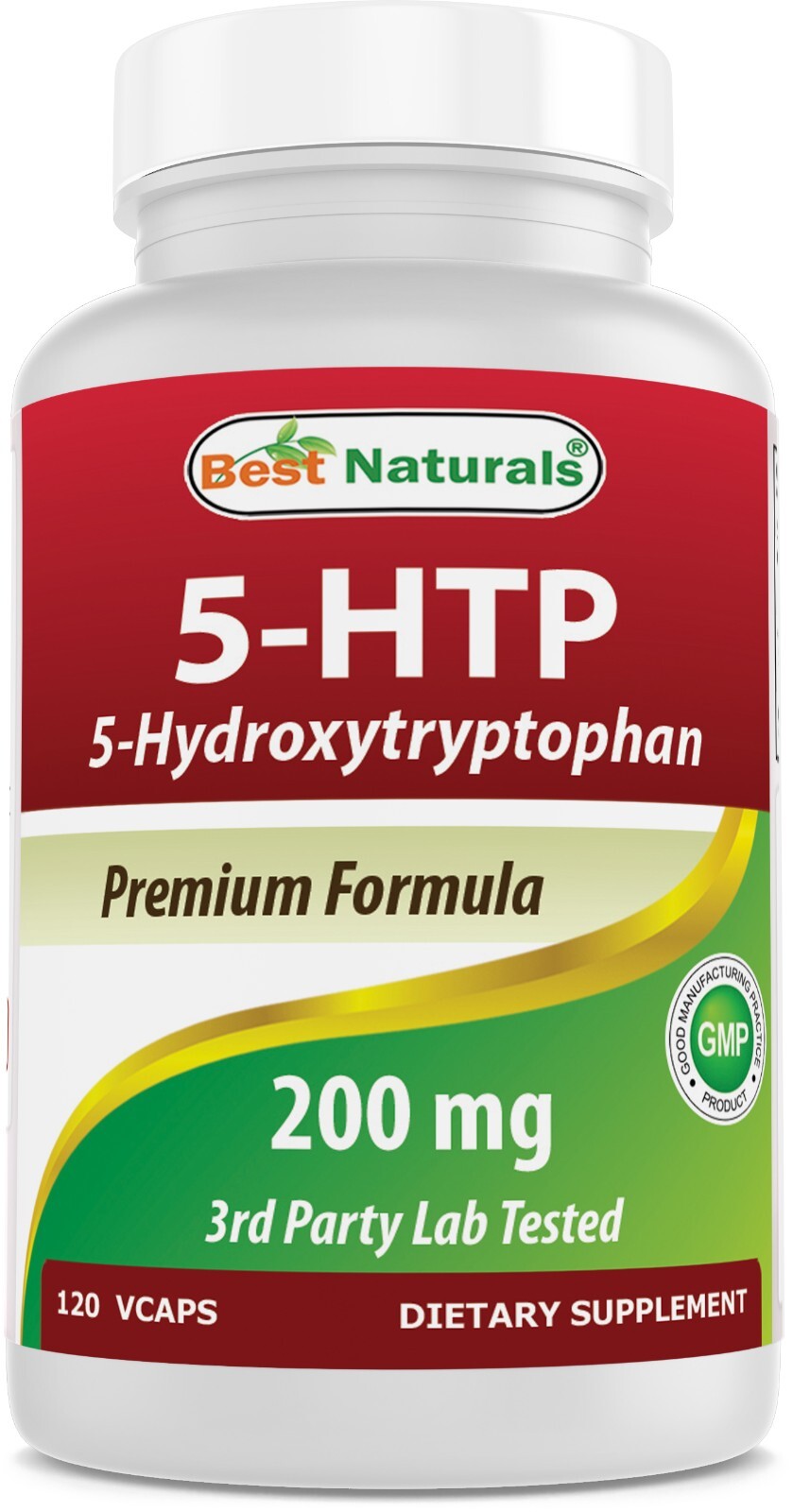 Best Naturals 5-HTP 200 mg 120 Vegetarian Capsules