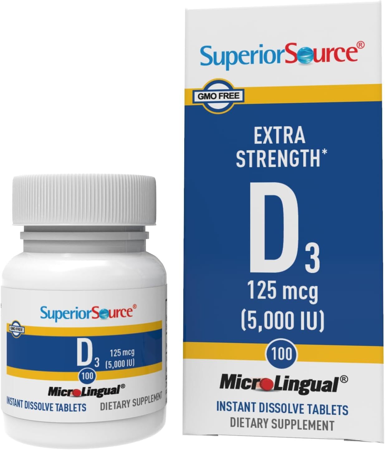 Superior Source Vitamin D3 5000 IU, Under The Tongue Quick Dissolve Sublingual
