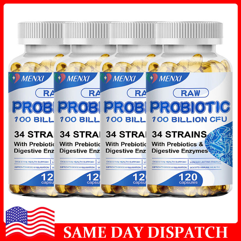 Digestive Enzymes w/ Prebiotic & Probiotics, Gas, Constipation & Bloating Relief