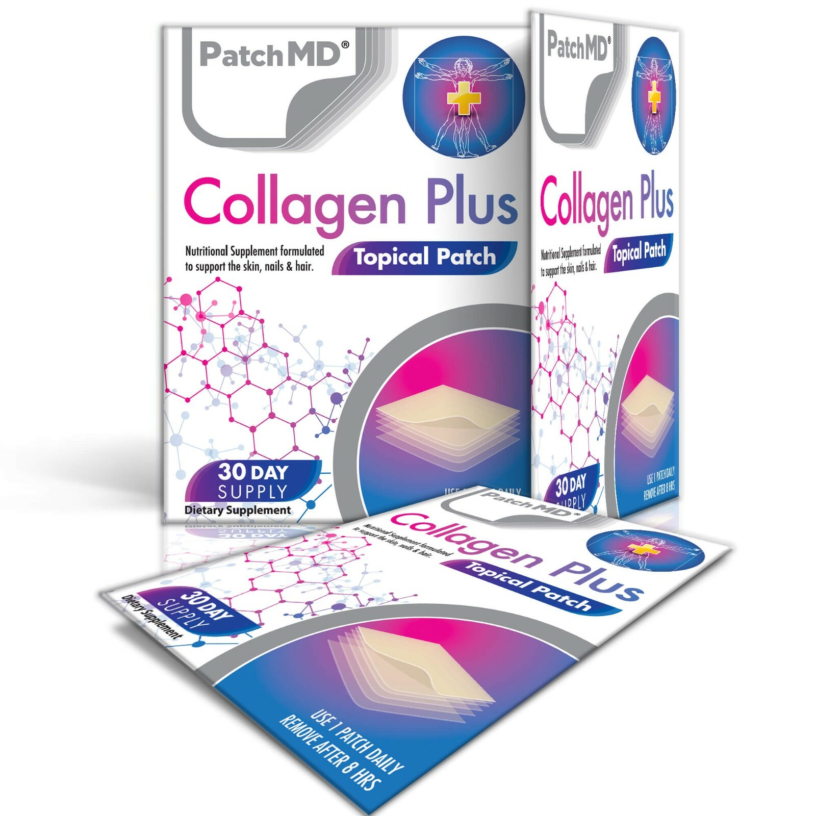 PatchMD Collagen Plus Topical Patch – 30 Day Supply-Brand-New Skin care product