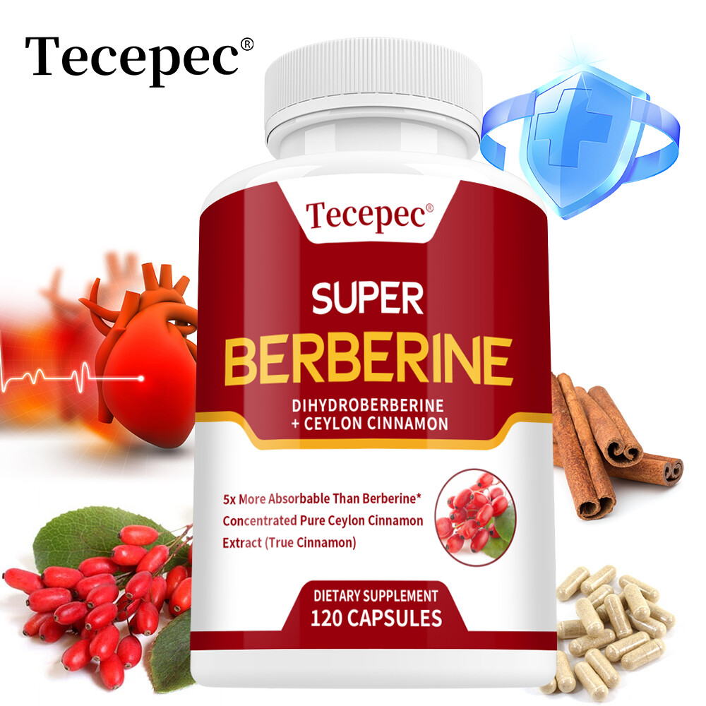 Super Berberine 250mg Dihydroberberine with Ceylon Cinnamon 30 to 120 Capsules