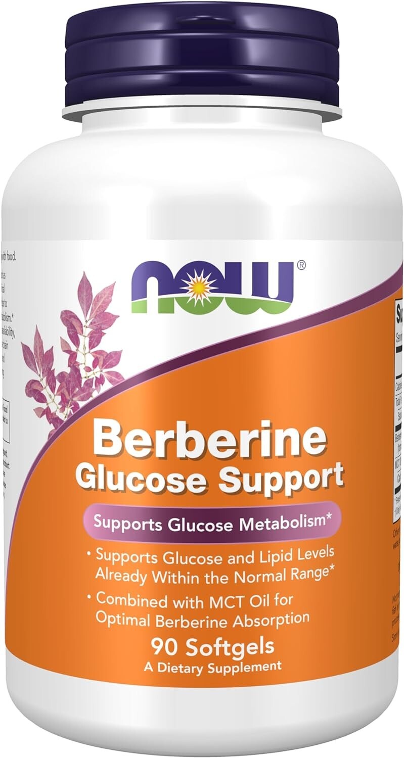 NOW Foods Berberine Glucose Support Medicinal herb, 90 capsules