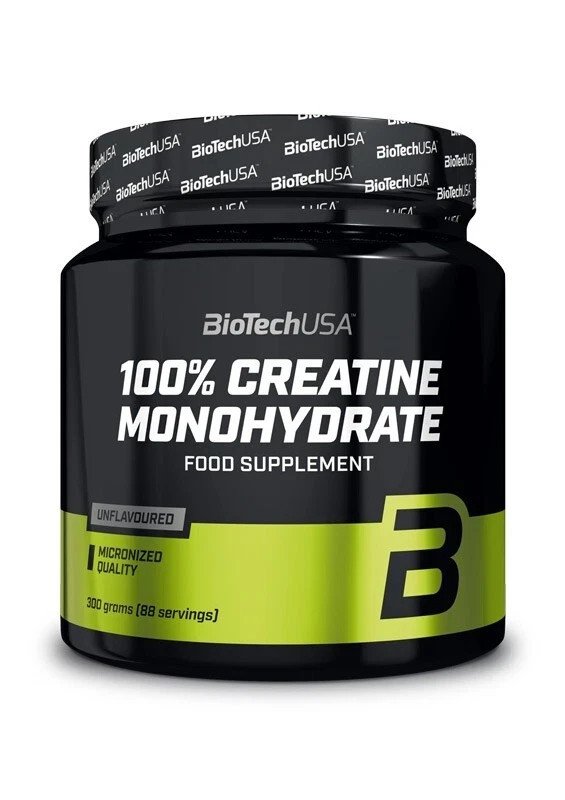 Biotech USA 100% Creatine Monohydrate 300g Powder – 200 MESH