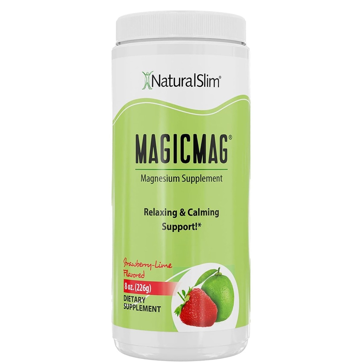 NaturalSlim MagicMag – Pure Magnesium Citrate Powder Anti-Stress Drink 8oz