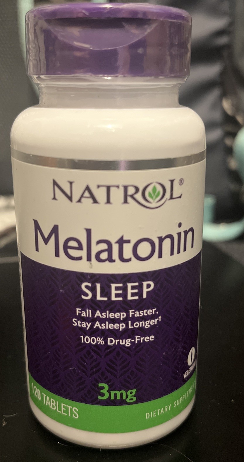 NATROL Melatonin Sleep Supplement, 3mg, 120 Tablets, EX: 11/2025