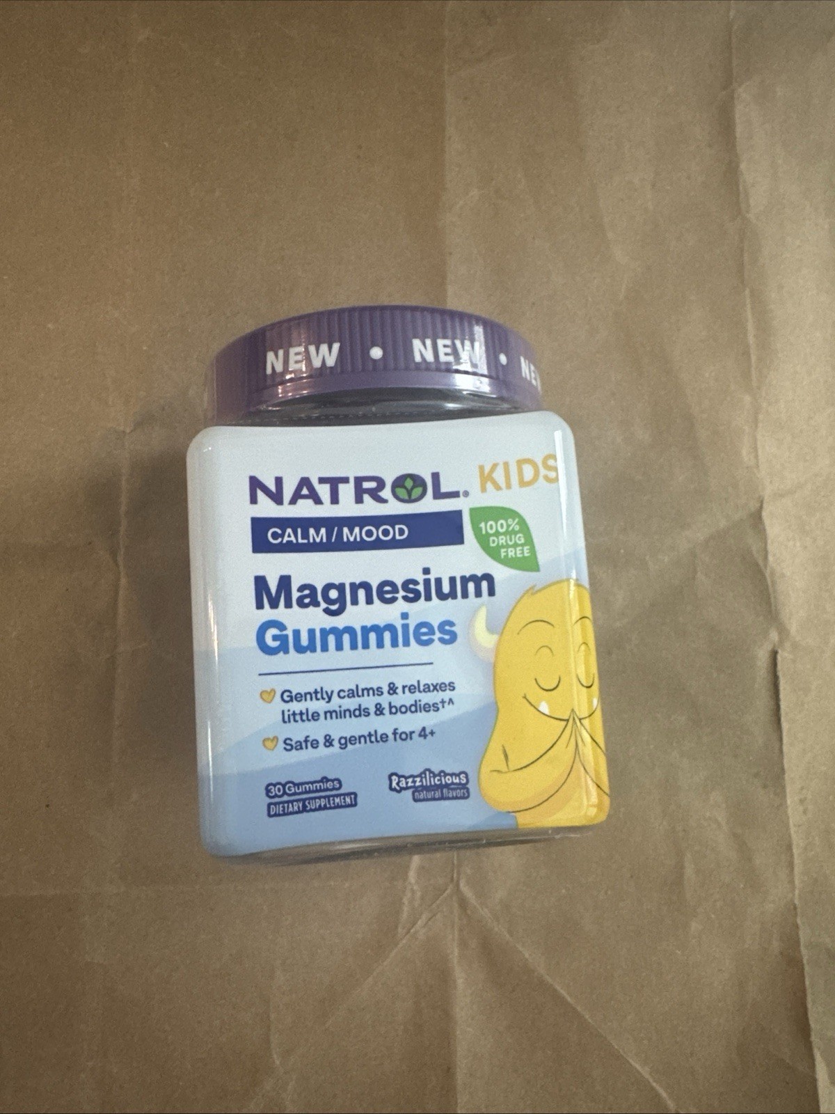 Natrol Kids Sleep+ Calm, Melatonin, L-Theanine, Botanical Blend 60 Count Gummies