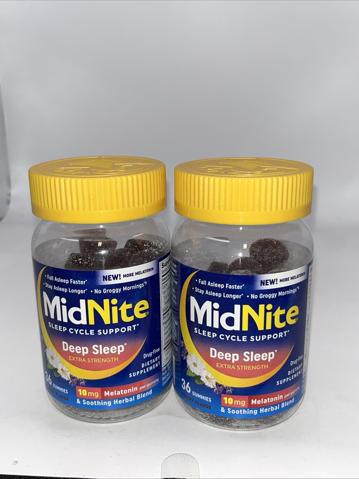 2x MidNite Deep Sleep Extra Strength 10mg Melatonin Sleep Aid Exp 01/31/26++