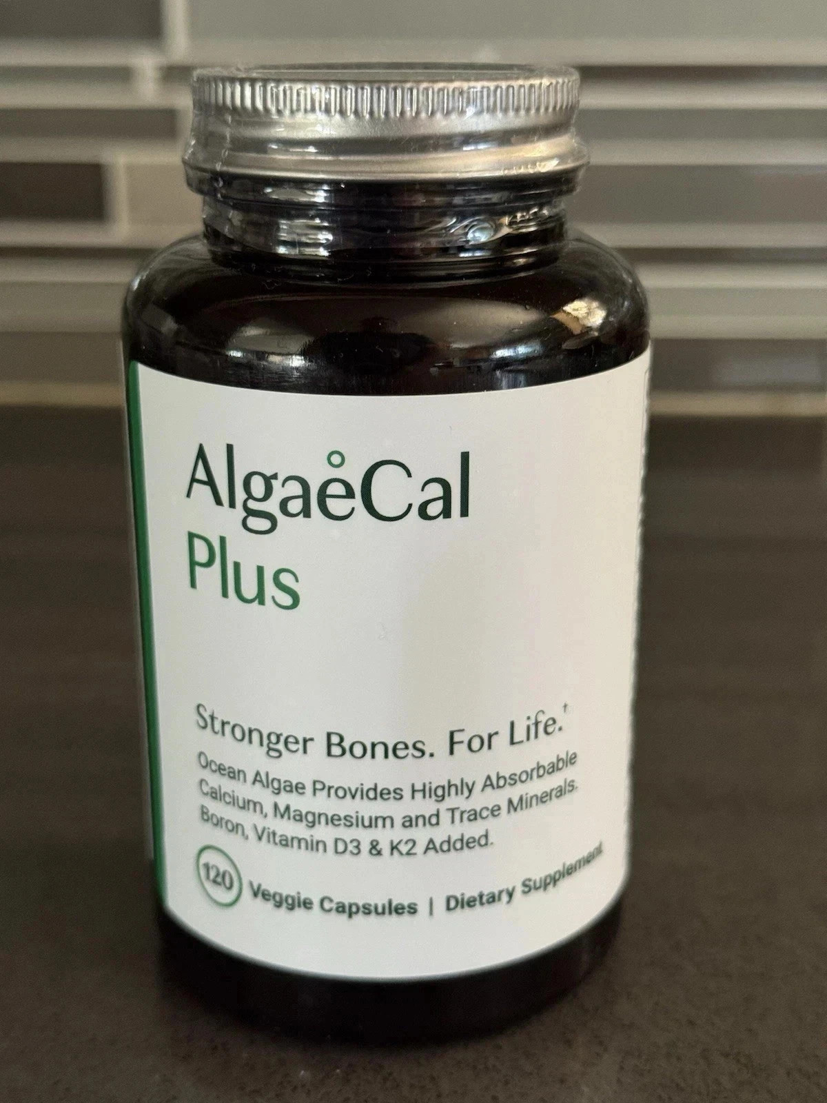 AlgaeCal Plus Stronger Bones Veggie Capsules Dietary Supplement Algae Cal 120