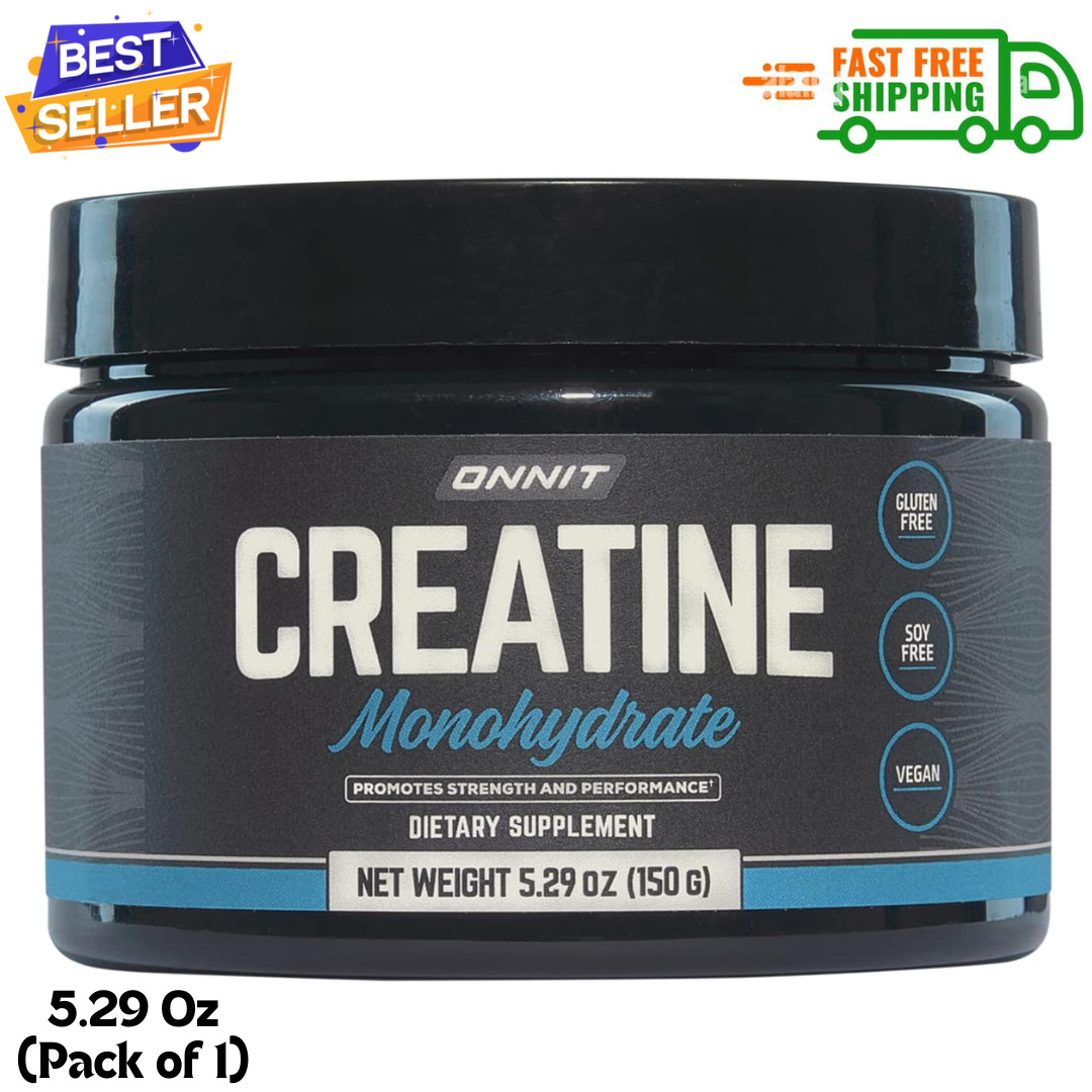 Onnit Creatine Monohydrate – 5g Per Serving (30 Tub), 5.29 Oz (Pack of 1) …