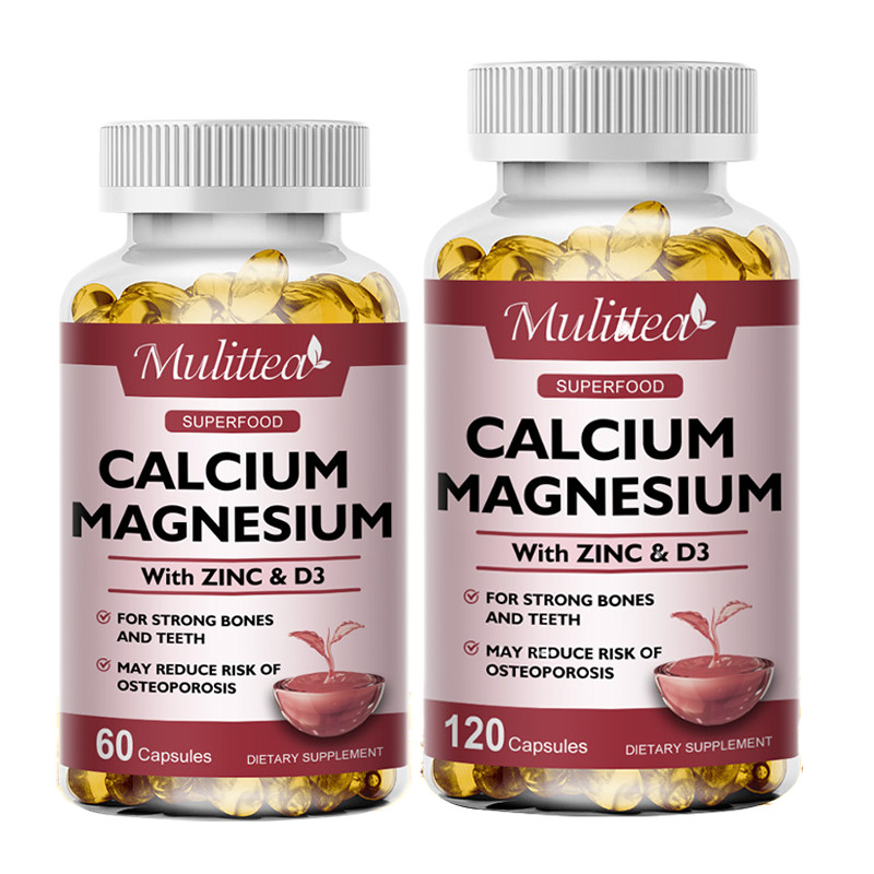Calcium Magnesium Zinc with Vitamin D3 Softgels For Strong Bone Teeth Health