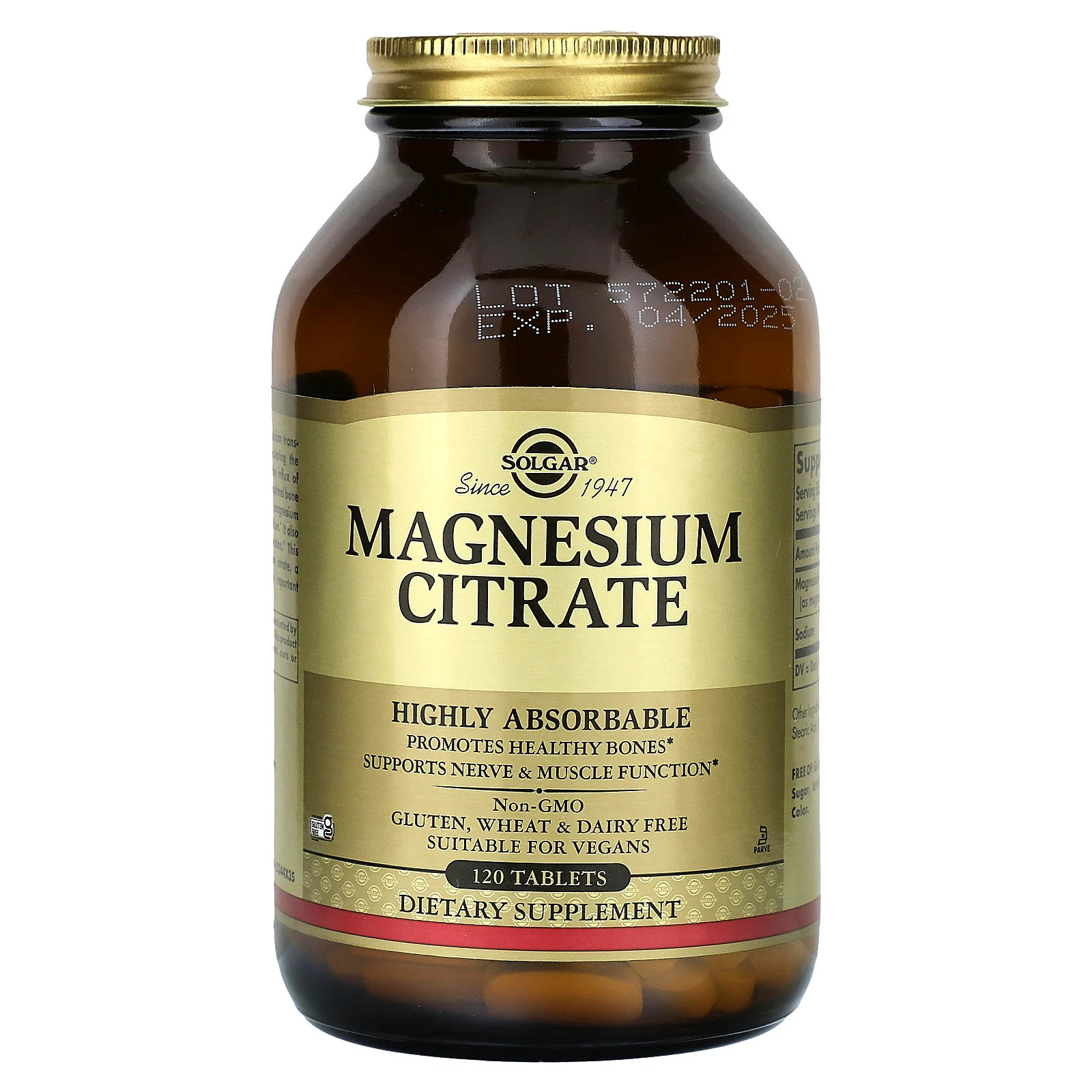Magnesium Citrate, 120 Tablets