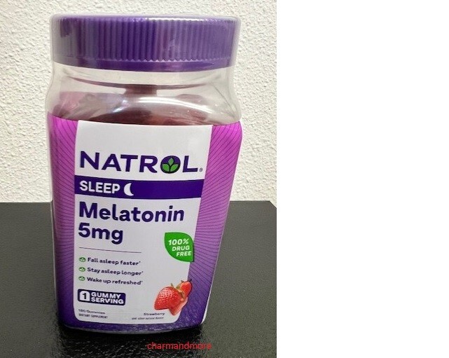 Natrol Sleep Melatonin 5 Mg – Strawberry  180 Gummies  Exp:01/2026