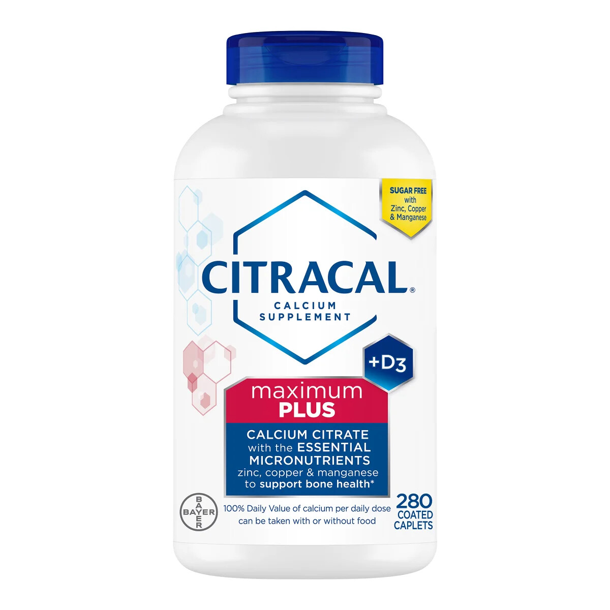 Citracal Maximum Plus Calcium Citrate + D3 280 Caplets FREE SHIPPING