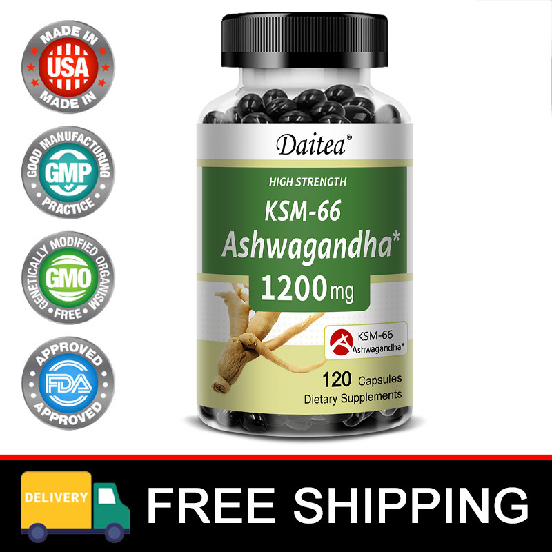 KSM-66 Ashwagandha Capsules – Promotes Quality Sleep,Supports Stamina & Strength