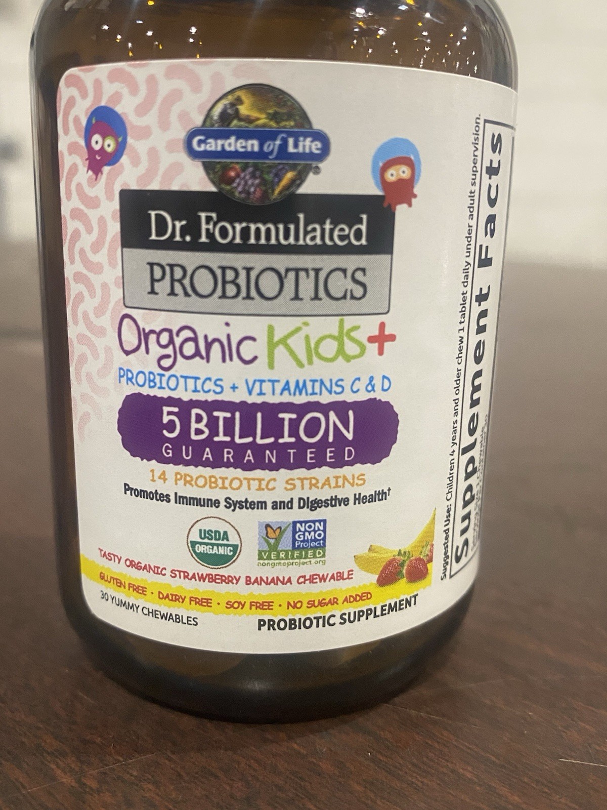 Dr Formulated Probiotics Kids Strawberry Banana 5billion Guaranteed 30ct 6 PACK